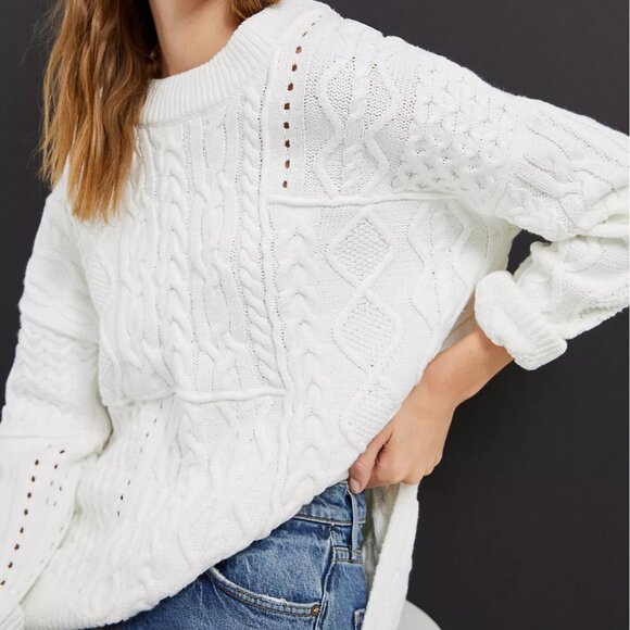 Pilcro Sweaters - Pilcro Anthropologie Jasmine Cable Knit Sweater Chunky Rory Gilmore Women's XS